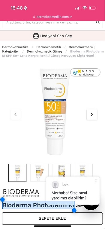 Bioderma Bioderma Photoderm M SPF 50+ Leke Karşıtı Renkli Güneş Koruyucu