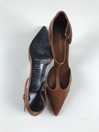 40 Beden kahverengi Renk Bilekli Topuklu Ayakkabı 
