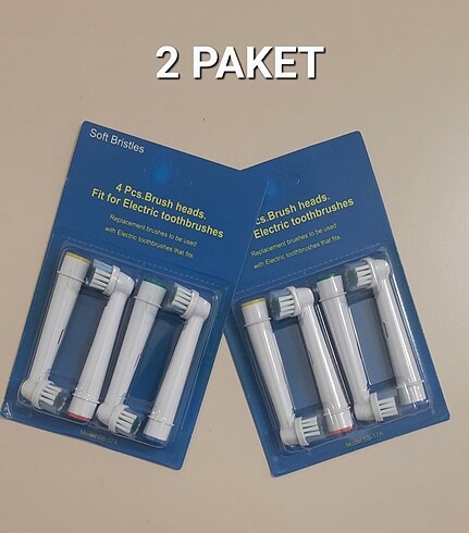 Oral b uyumlu 2 paket 8 başlık