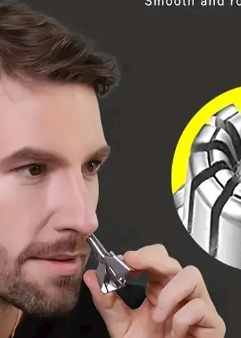 Gri ve Siyah Burun Kılı Tıraş Makinesi