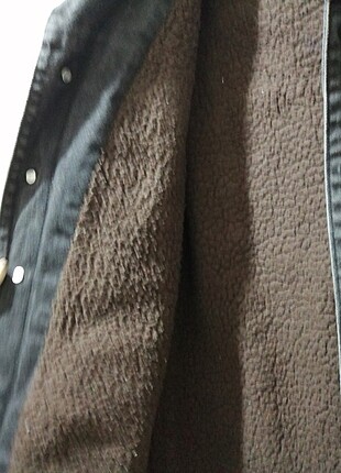 m Beden siyah Renk Pull&Bear Erkek Kışlık Kürklü Kot Ceket