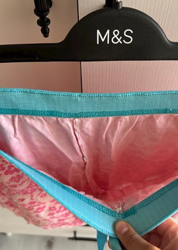 Zara Pembe Bağcıklı Kadın Mini Şort