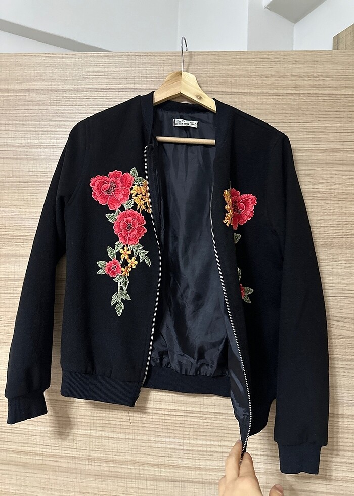 Kaşe bomber ceket - Görsel 2