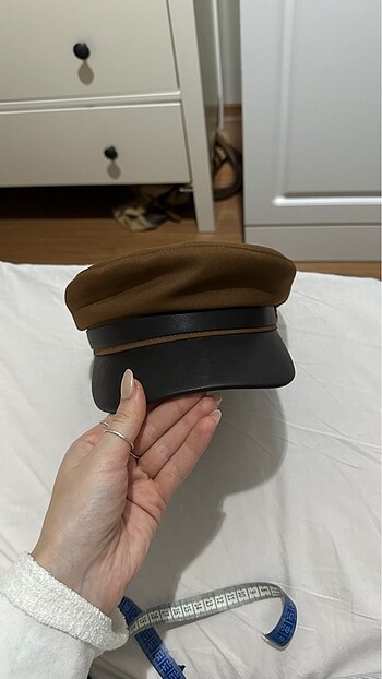 H&M Hm kahverengi denizci şapkası