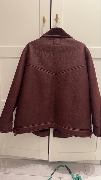 l Beden bordo Renk Pull and bear bordo içi tüylü mont kaban ceket
