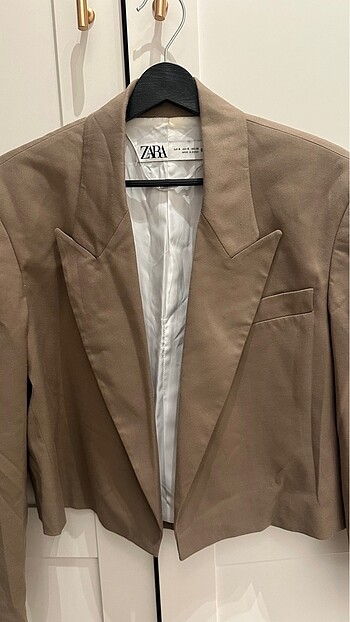 Zara Zara vizon/haki crop Blazer