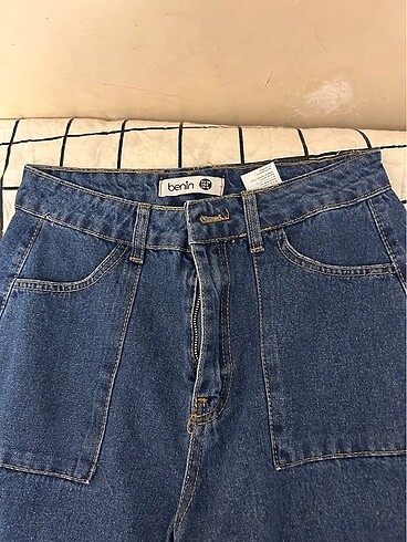 38 Beden lacivert Renk Wide leg jeans