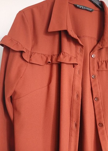 Düğmeli tunik iki koltuk altı 55 boy 105 46 beden - Görsel 2