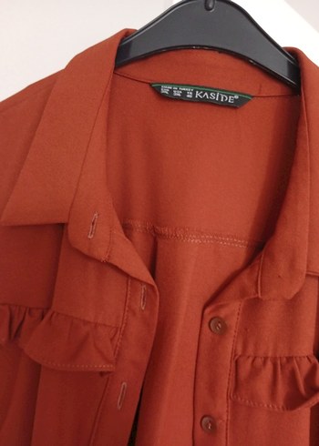 Düğmeli tunik iki koltuk altı 55 boy 105 46 beden - Görsel 5