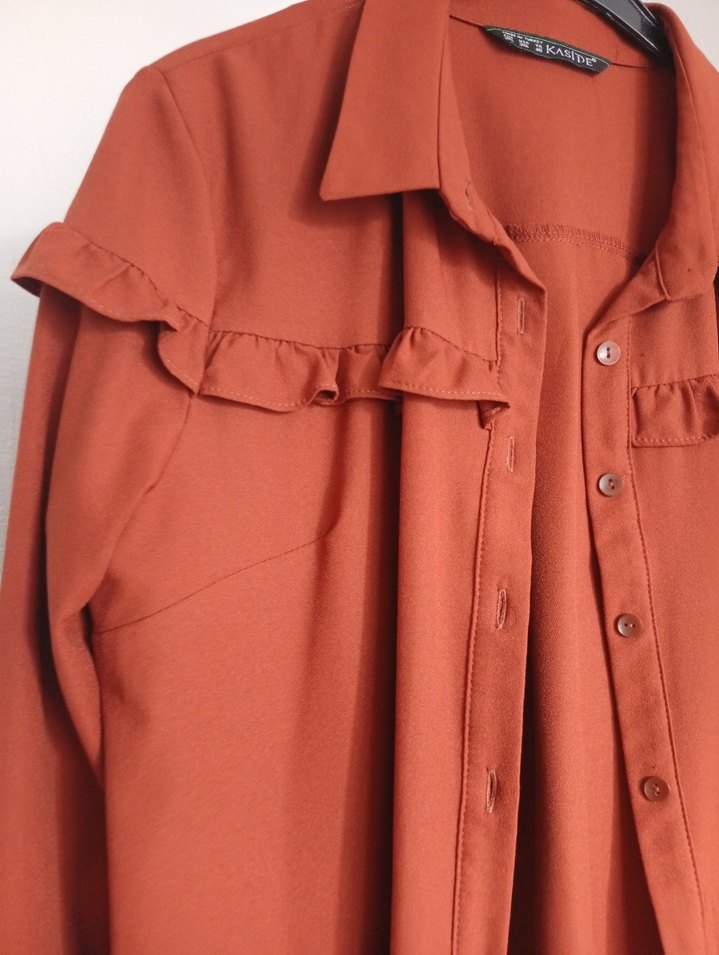 Düğmeli tunik iki koltuk altı 55 boy 105 46 beden - Görsel 2