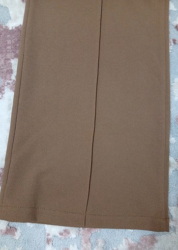 Kadın Bej Kumaş Pantolon cepli Regular Fit - Görsel 2