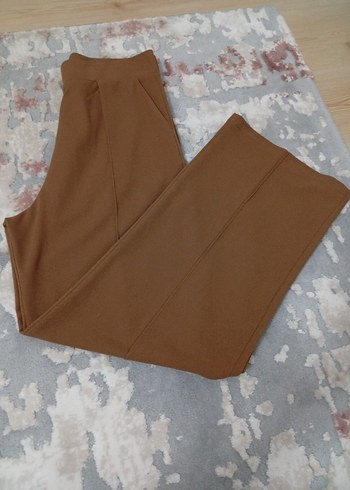 Kadın Bej Kumaş Pantolon cepli Regular Fit - Görsel 4