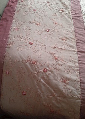 saten yatak örtüsü çift kişilik boncuklu - Görsel 5