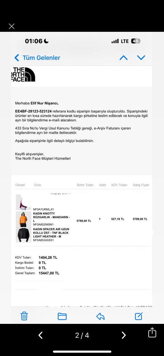 The North Face Kadın Yağmurluk - Görsel 2