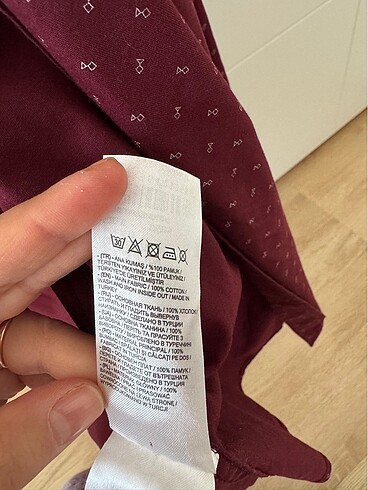 xl Beden Lcw bordo pamuk erkek gömlek