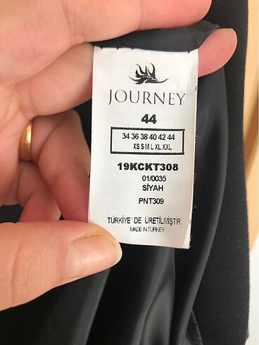 44 Beden siyah Renk Journey kadın blazer