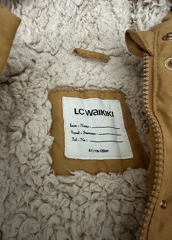 Kürklü Kapüşonlu Bej Midi kız çocuk mont - Görsel 2