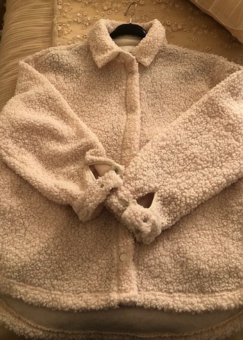 Bej Peluş Kadın Ceket - Görsel 6