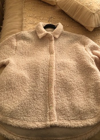 Bej Peluş Kadın Ceket - Görsel 8