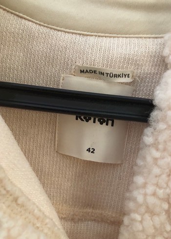 Bej Peluş Kadın Ceket - Görsel 4