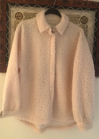 Bej Peluş Kadın Ceket - Görsel 2