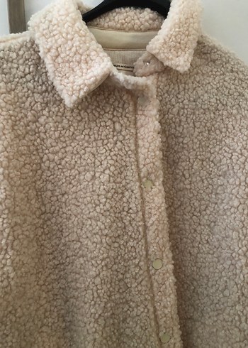 Bej Peluş Kadın Ceket - Görsel 5