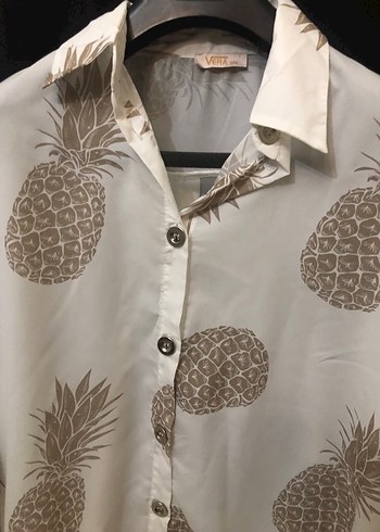 Uzun Kollu, V Yaka, Bohem Desenli Kadın Gömlek - Görsel 4