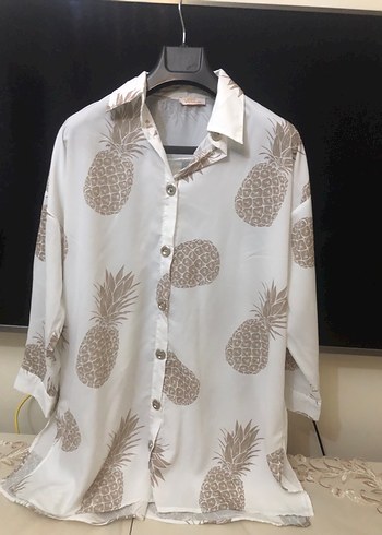 Uzun Kollu, V Yaka, Bohem Desenli Kadın Gömlek - Görsel 6