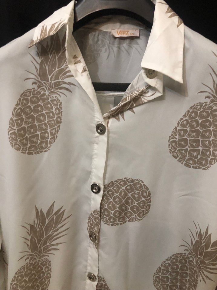 Uzun Kollu, V Yaka, Bohem Desenli Kadın Gömlek - Görsel 4