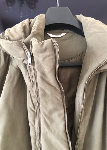 Kadın Gri Uzun Sade Street Wear Ceket - Görsel 5