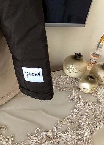 Bej Gri Kadın Midi Kolsuz Kışlık Mont - Görsel 4