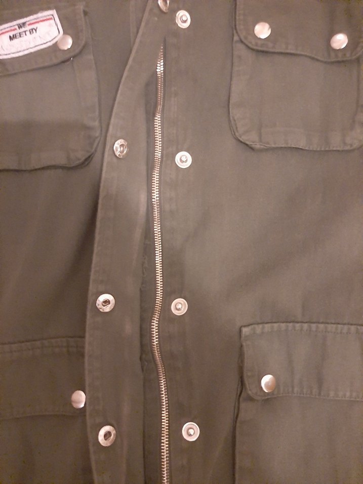 Düğmeli Haki Kadın Ceket - Görsel 5