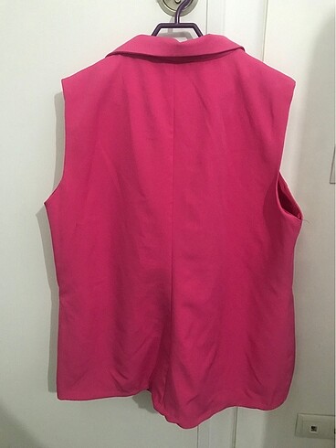 xxl Beden pembe Renk Blazer yelek