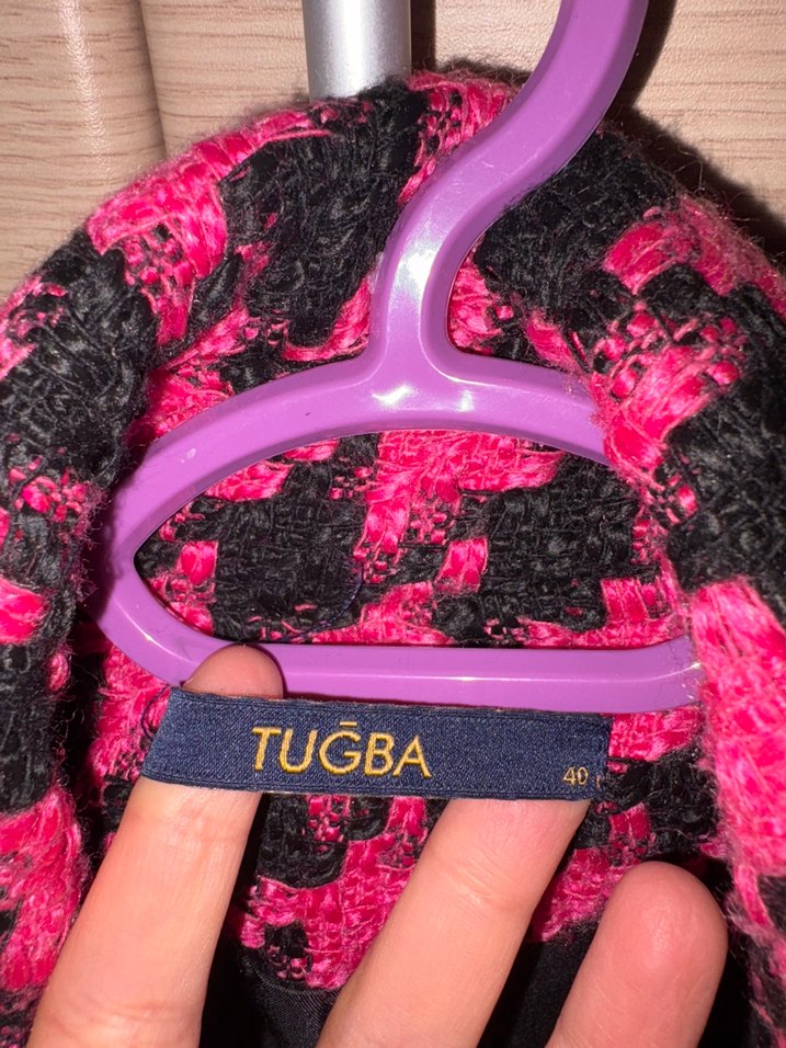 Pembe Kemerli Midi Kadın Ceket - Görsel 3