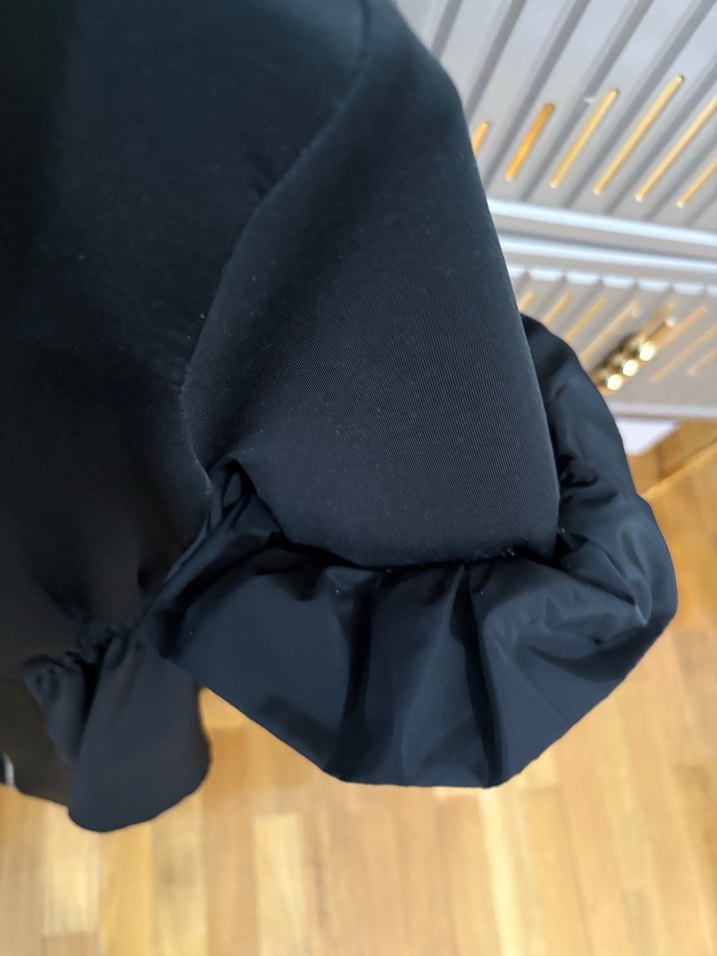 Fermuarlı Siyah Mini Kadın Ceket - Görsel 4