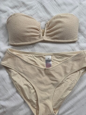 m Beden LCW Bej Dokulu Bikini Takımı