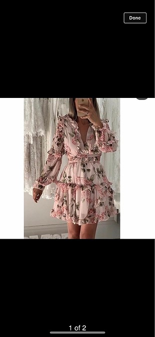 Pembe elbise