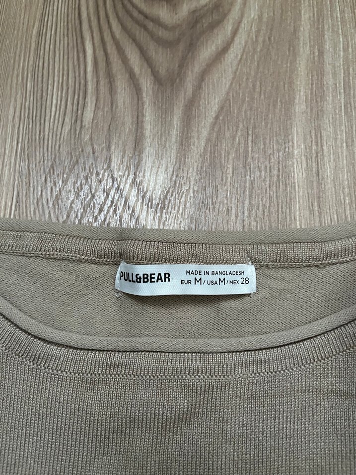 Bej Uzun Kollu Kadın Kazak - Görsel 3