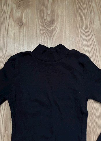 Siyah Balıkçı Yaka Kadın Kazak - Görsel 2