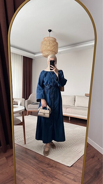 Denim elbise