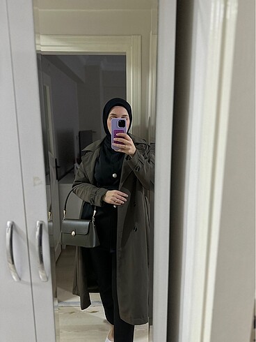 l Beden astarlı trençkot