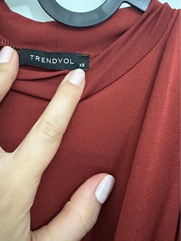 xs Beden kırmızı Renk Trendyolmilla elbise