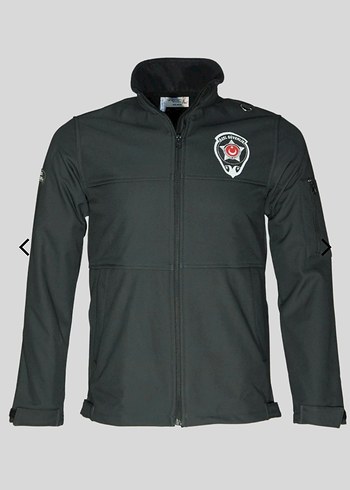 Erkek Siyah Yüksek Yakalı Kayak Ceketi - Görsel 4