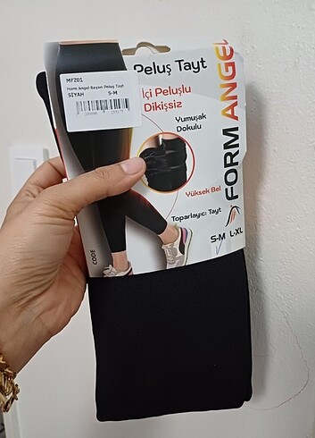 Bayan likrali peluş tayt içi yünlü  yüksel bel - Görsel 4