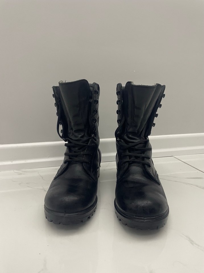 Siyah Erkek Goth Botlar Tokalı - Görsel 3