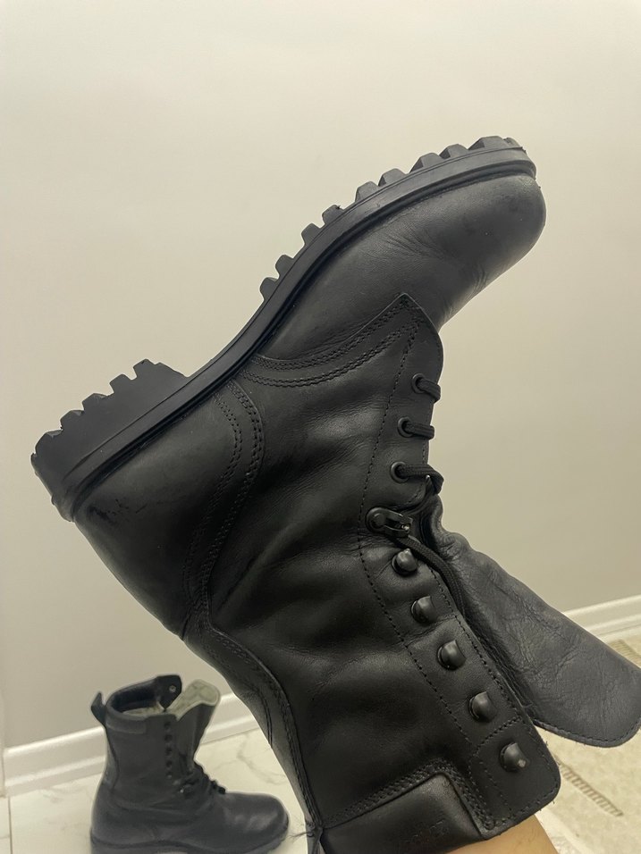 Siyah Erkek Goth Botlar Tokalı - Görsel 5