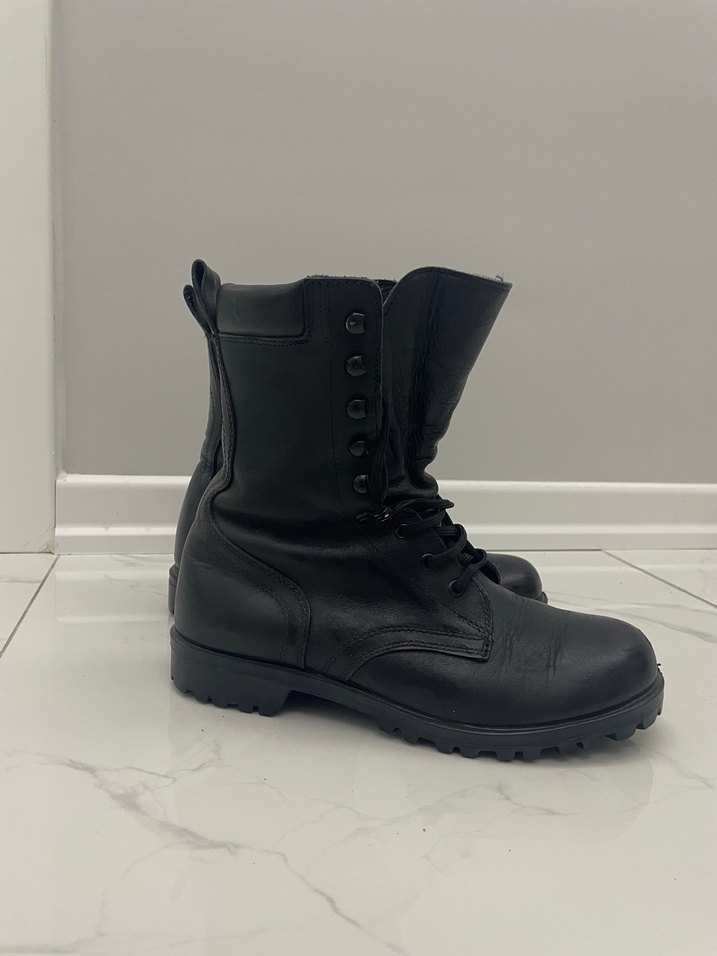 Siyah Erkek Goth Botlar Tokalı - Görsel 4