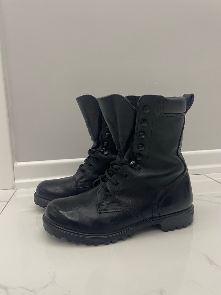 Siyah Erkek Goth Botlar Tokalı - Görsel 2