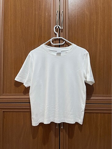 Beyaz Bershka Basic Tshirt