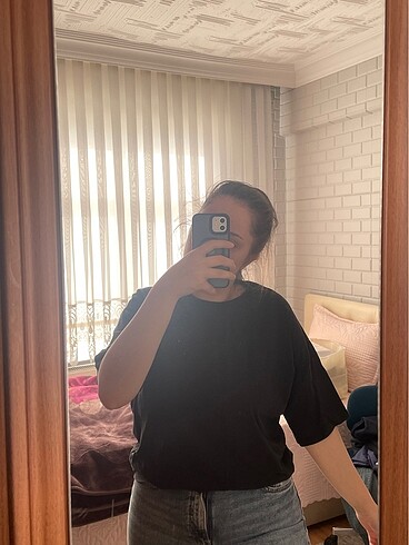 s Beden siyah Renk Trendyolman Oversize T shirt
